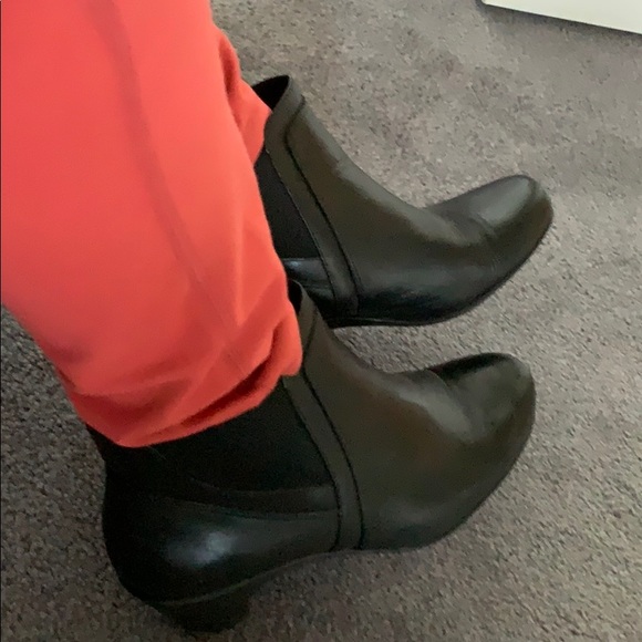 Black Leather Ankle Booties - Picture 7 of 13